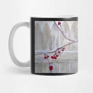 Winter Berries Watercolor Mug